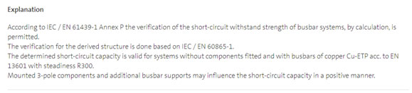 Short Circuit Carrying Capacity of a Bus bar System